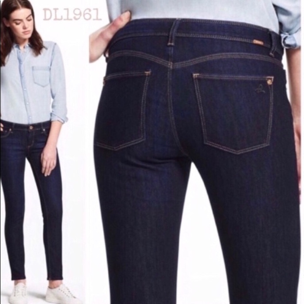 DL 1961 Angel ankle skinny jeans.